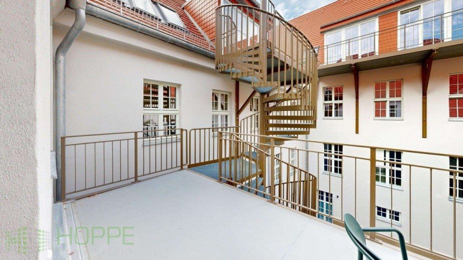Terrasse Perspektive 2 Souterrainwohnung J�terbog
