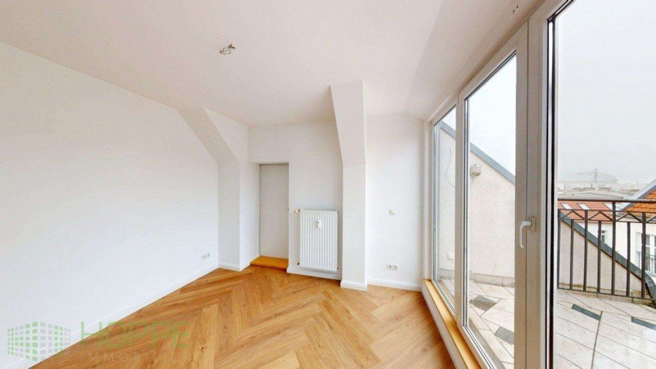 Schlafzimmer 2 Perspektive 1 Dachgeschosswohnung Berlin