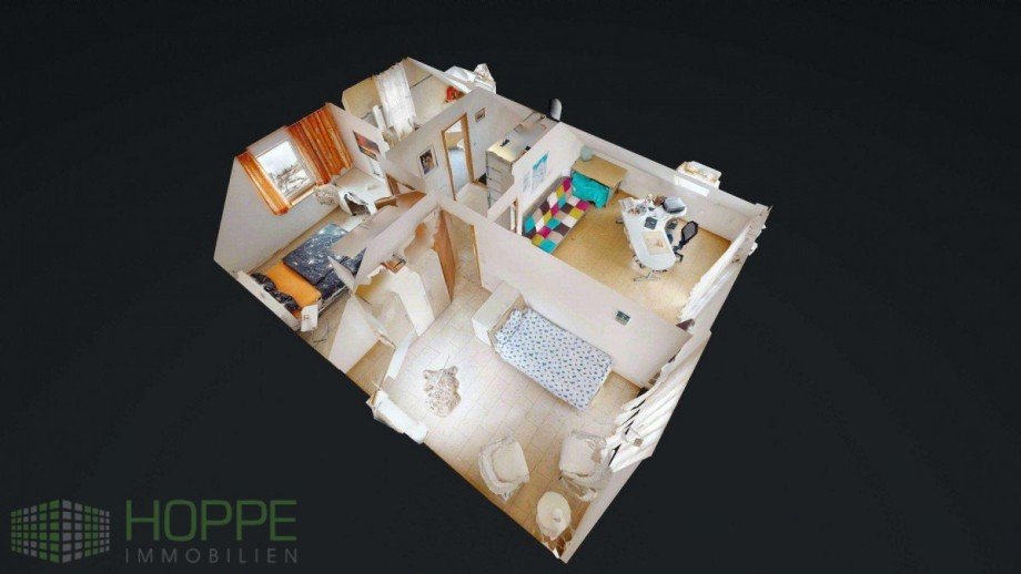 Dollhouse-View Obergeschoss Einfamilienhaus Berlin