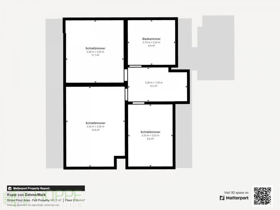 Grundriss Dachgeschoss Einfamilienhaus Dahme/Mark