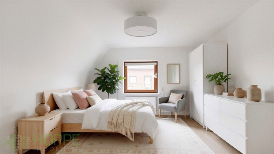 Schlafzimmer 1 Perspektive 1 - (KI generiert) Doppelhaush�lfte Berlin