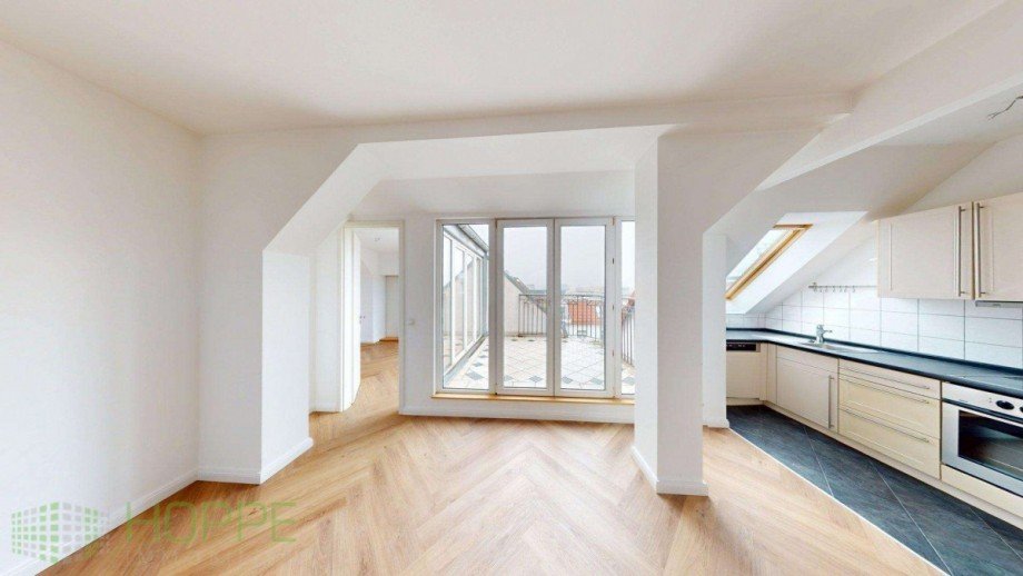 K�che und Essbereich Dachgeschosswohnung Berlin