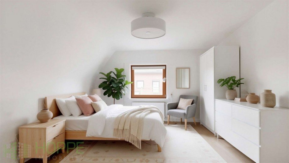 Schlafzimmer 1 Perspektive 1 - (KI generiert) Doppelhaush�lfte Berlin