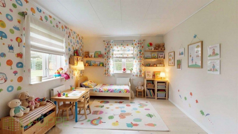 Kleines Zimmer Perspektive 1 - (Einrichtungsvorschlag KI generiert) Einfamilienhaus Berlin