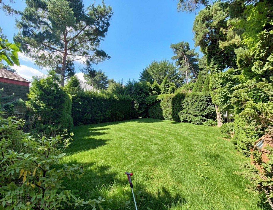 Gartengestaltung - (KI generiert) Wohngrundst�ck Hoppegarten