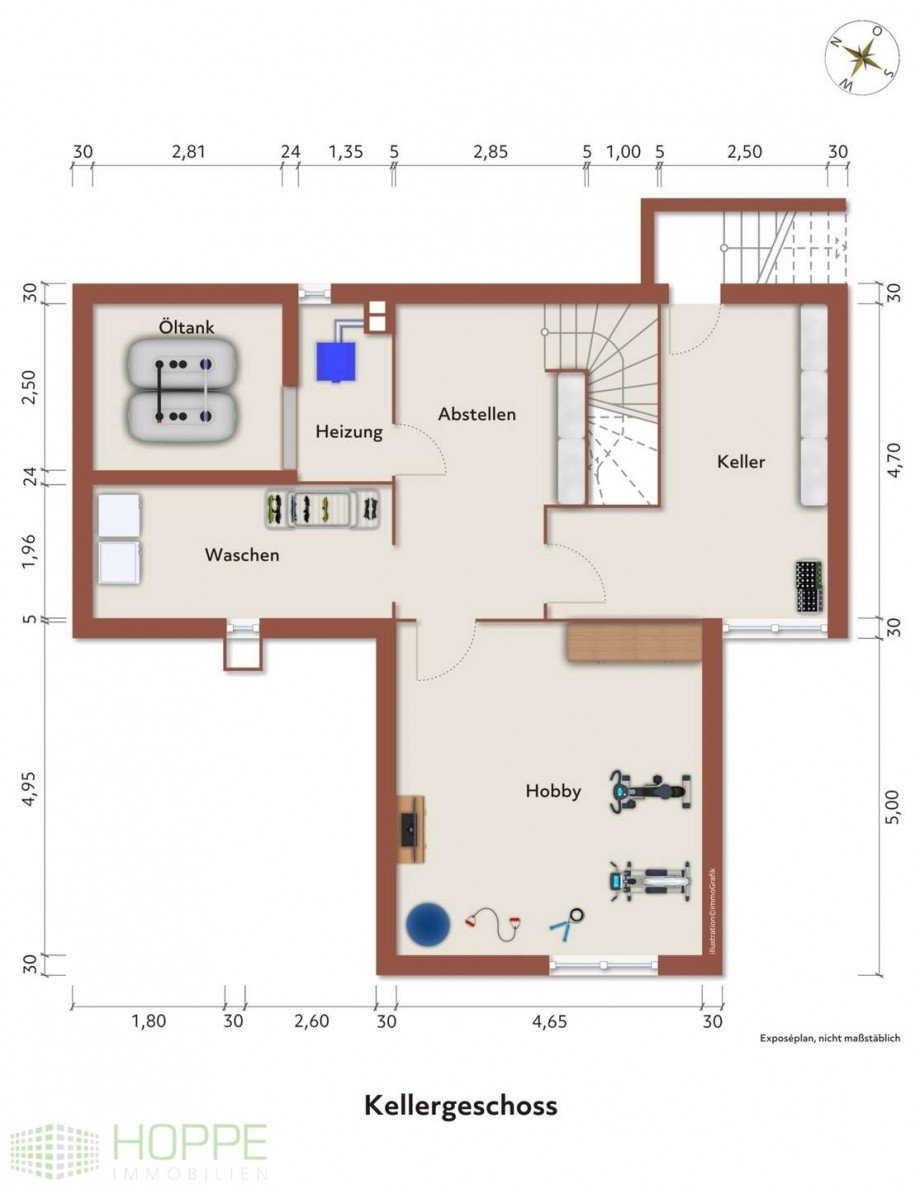 Grundriss Kellergeschoss Einfamilienhaus Berlin