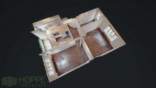 Grundriss 3D Neuk�lln Donau-Kiez: Attraktive Balkonwohnung mit herrlichem Gr�nblick