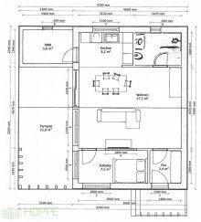 Grundriss M�llenhagen - Neuer Bungalow zwischen M�ritz und Tollensesee
