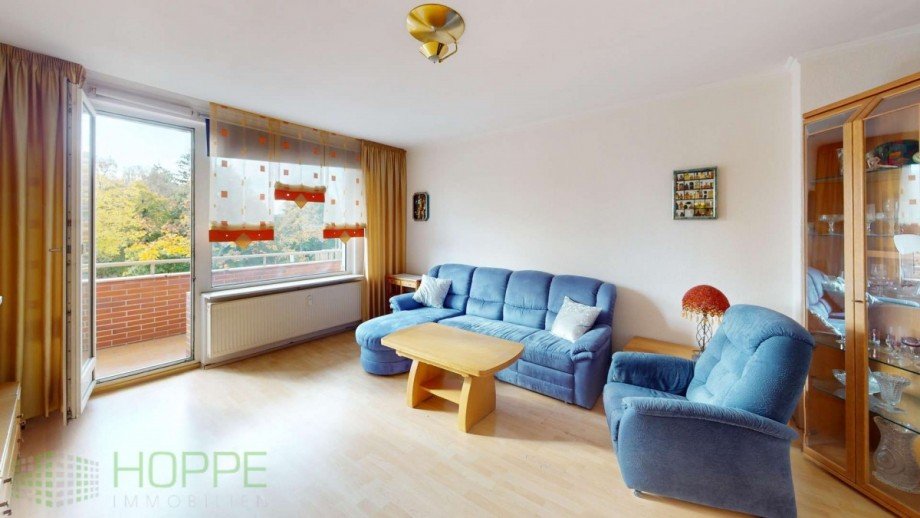 Wohnzimmer Ansicht 1 m�bliert Etagenwohnung Berlin