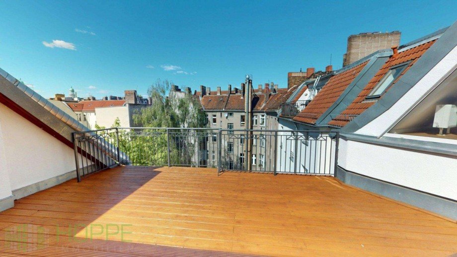 Terrasse Perspektive 1 Dachgeschosswohnung Berlin