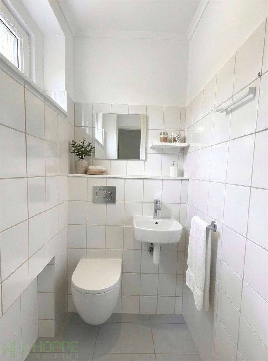 G�ste-WC - (Renoverung KI generiert) Doppelhaush�lfte Berlin