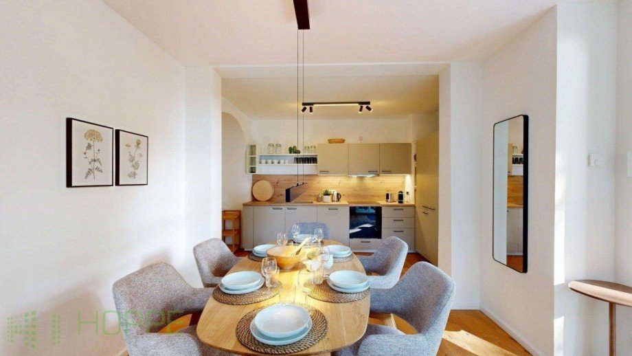 Essbereich mit K�che Souterrainwohnung J�terbog