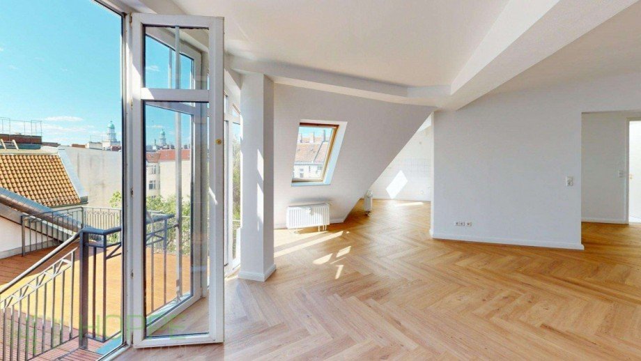 Essbereich Perspektive 1 Dachgeschosswohnung Berlin