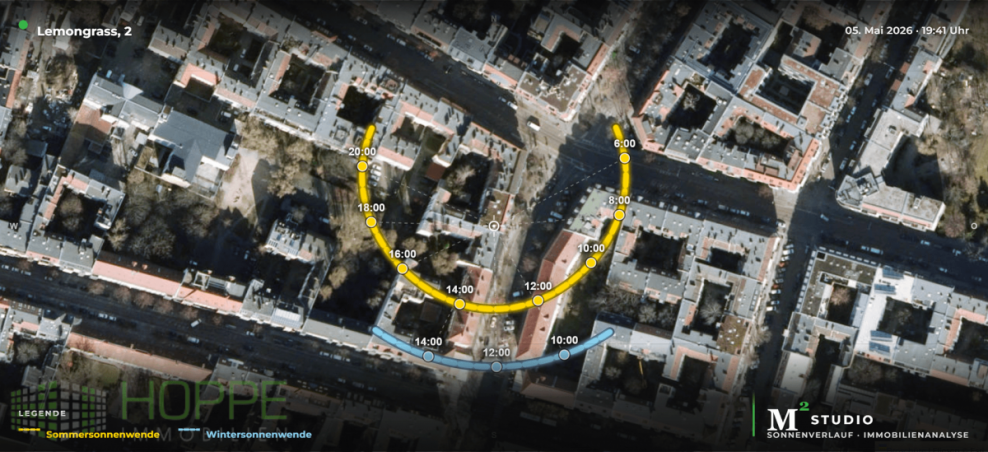 Sonnenverlauf Dachgeschosswohnung Berlin