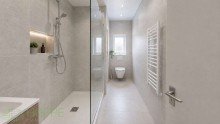 Duschbad - (Renovierung KI generiert) Moabit - Helles und ruhiges Apartment in bester Lage