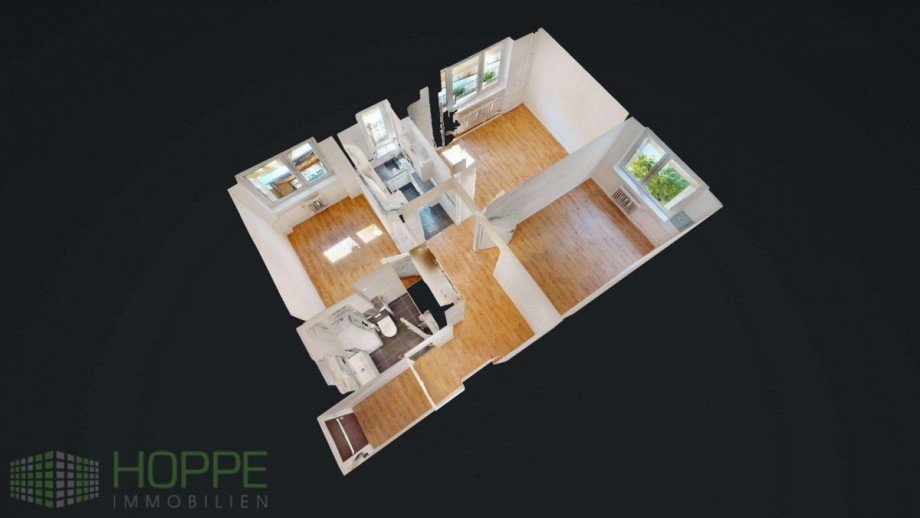 Dollhouse-View Etagenwohnung Berlin
