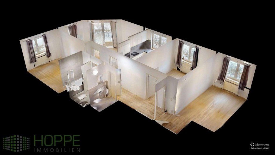Dollhouse-View-Defurnished Etagenwohnung Steinh�fel