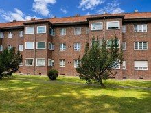 R�ckansicht 1 Mariendorf - Bezugsfreie Wohnung mit Dielen und Wintergarten in denkmalgesch�tzter Wohnanlage