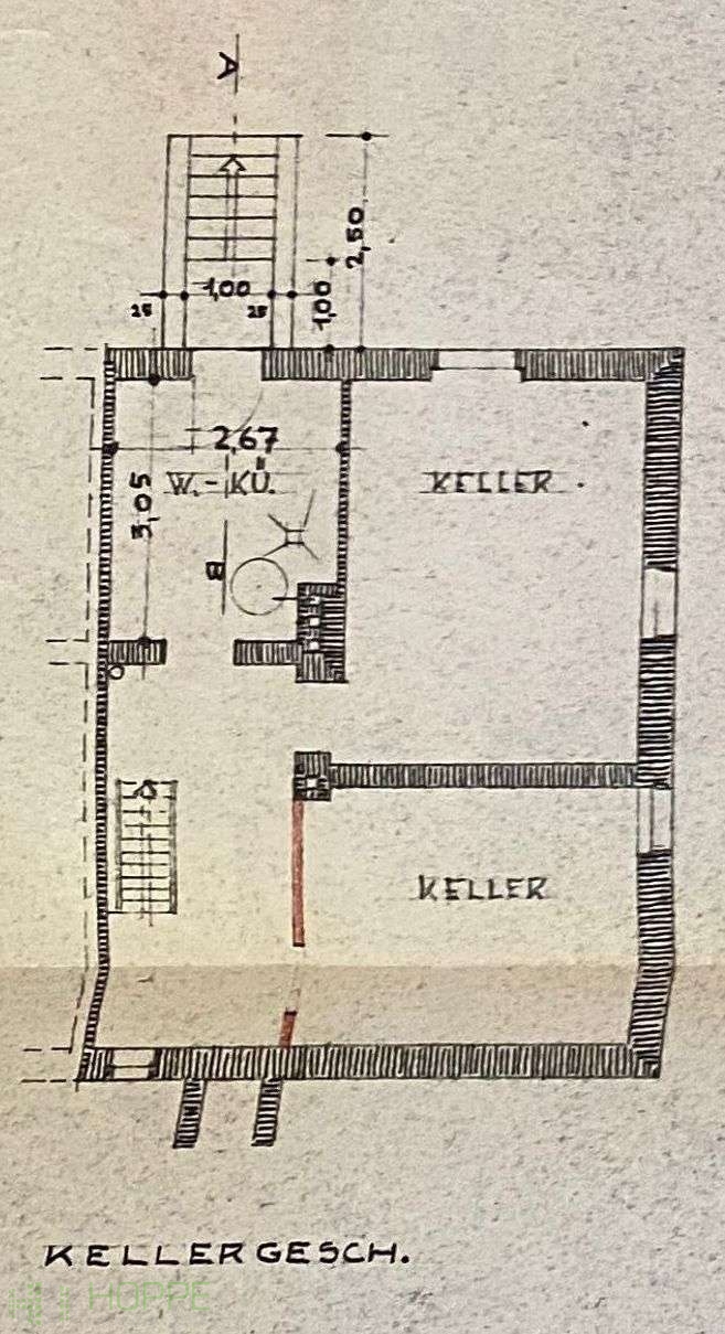 Grundriss Keller Doppelhaush�lfte Berlin