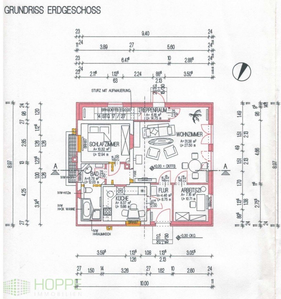 Grundriss Erdgeschoss Einfamilienhaus Berlin