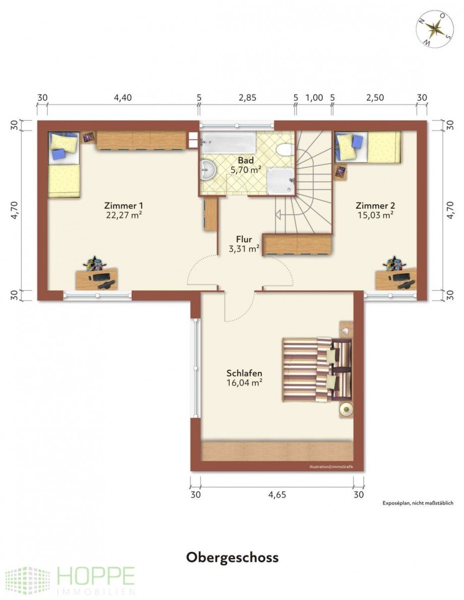 Grundriss Obergeschoss Einfamilienhaus Berlin