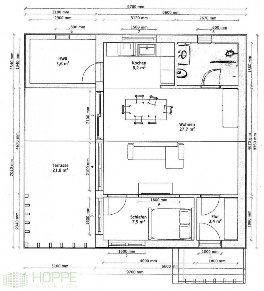 Grundriss Bungalow M�llenhagen