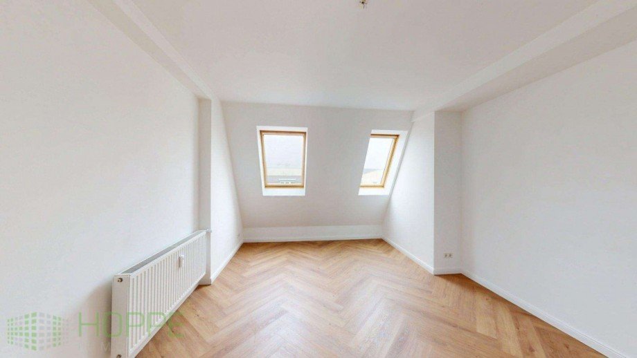 Schlafzimmer 1 Perspektive 1 Dachgeschosswohnung Berlin