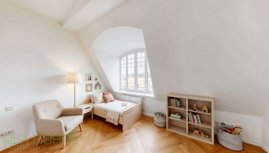 Schlafzimmer 2 Perspektive 1 - (KI generiert) Dachgeschosswohnung Berlin