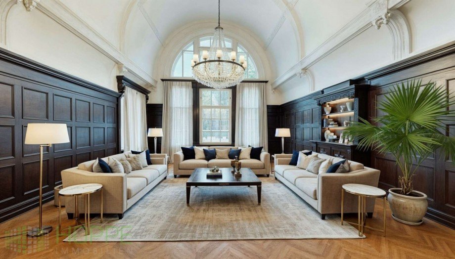 Wohnzimmer Perspektive 1 - (Einrichtungsbeispiel KI generiert) Wohnung Ludwigsfelde