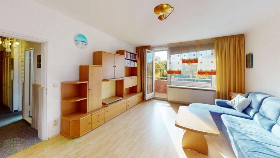 Wohnzimmer Ansicht 3 m�bliert Etagenwohnung Berlin