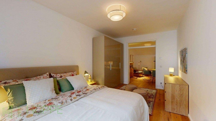 Schlafzimmer 1 Perspektive 2 Souterrainwohnung J�terbog