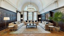 Wohnzimmer Perspektive 1 - (Einrichtungsbeispiel KI generiert) Siethen- Herrschaftliches Wohnen im Schloss nahe Siethener See