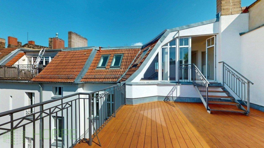 Terrasse Perspektive 2 Dachgeschosswohnung Berlin
