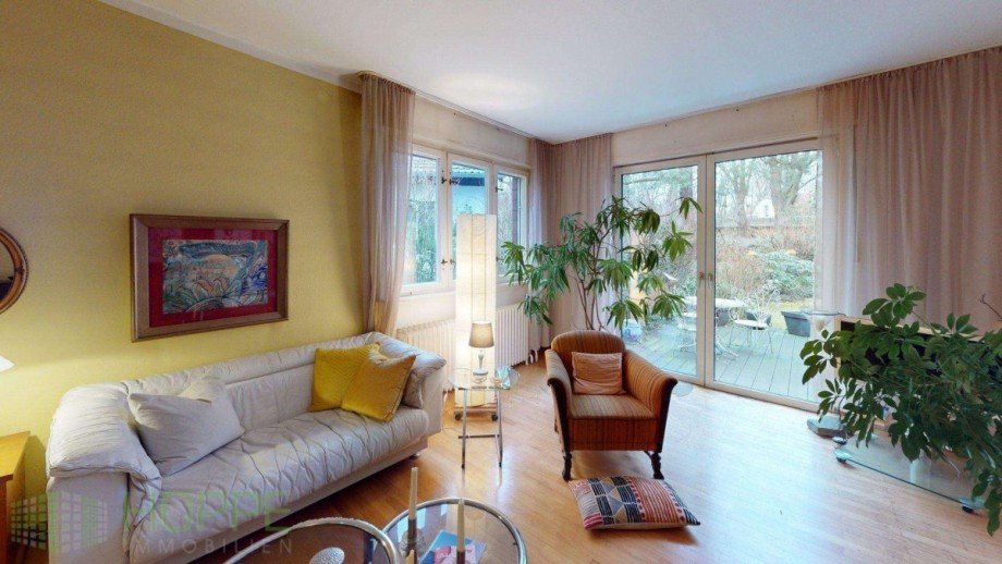 Wohnzimmer Perspektive 1 Einfamilienhaus Berlin