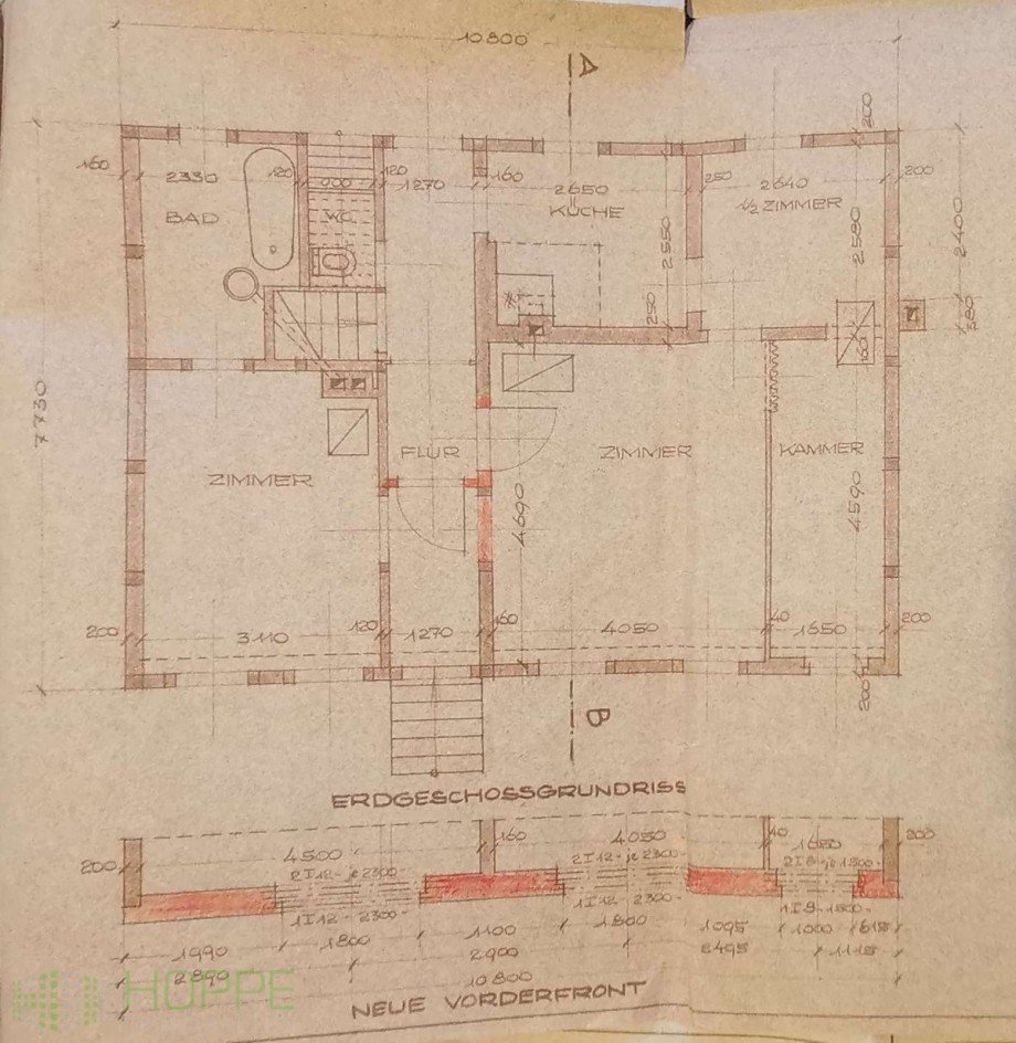 Grundriss Erdgeschoss Einfamilienhaus Bad Freienwalde (Oder)