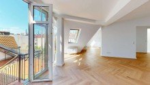 Essbereich Perspektive 1 Simon-Dach-Kiez - Sofortbezug - Exklusive Dachgeschosswohnung in begehrter Lage von Friedrichshain