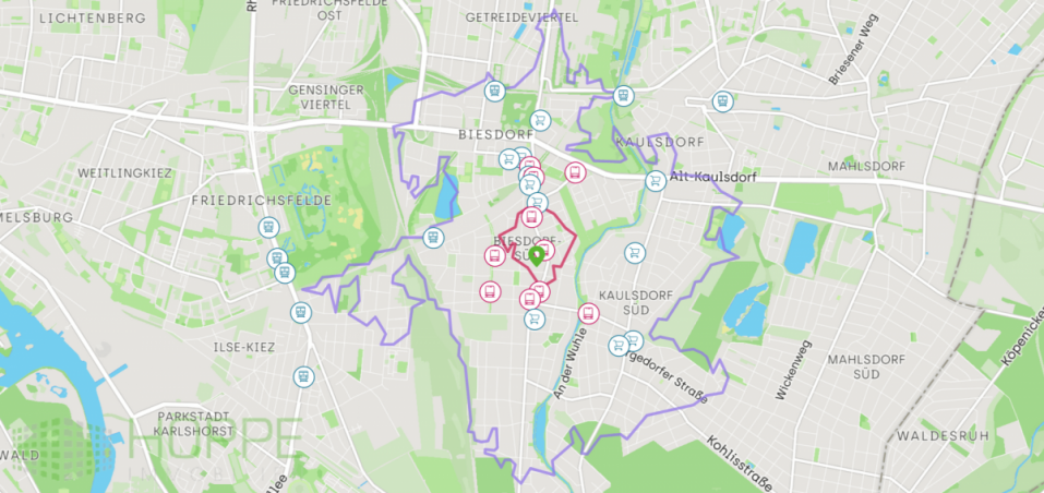 Lageplan Einfamilienhaus Berlin